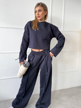 TMAVOSIVÁ MIKINA ELSSI