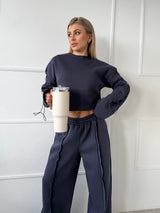 TMAVOSIVÁ MIKINA ELSSI