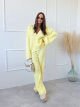 ŽLTÉ ÚPLETOVÉ NOHAVICE LAMELIA