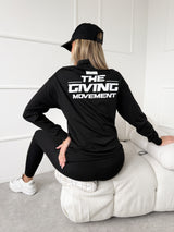 ČIERNA ŠPORTOVÁ MIKINA MOYRA