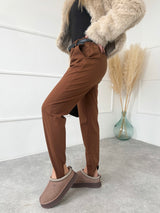 ŠKORICOVÉ NOHAVICOVÉ KALIOPKY MIREIA S OPASKOM