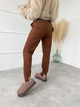 ŠKORICOVÉ NOHAVICOVÉ KALIOPKY MIREIA S OPASKOM