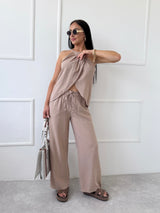 TMAVOBÉŽOVÝ TOP VERONIA