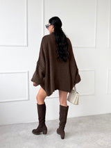 ČOKOLÁDOVÝ OVERSIZE SVETER MERRY