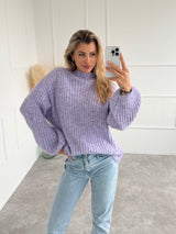 FIALOVÝ SVETER CARMEN