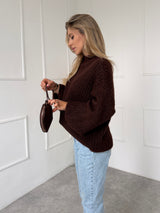 HNEDÝ SVETER CARMEN