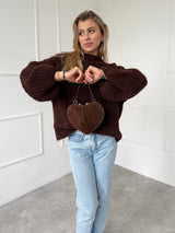 HNEDÝ SVETER CARMEN