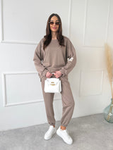 HNEDÉ BAVLNENÉ TEPLÁKOVÉ NOHAVICE SIYA