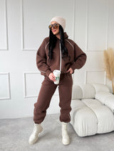 HNEDÉ TEPLÁKOVÉ NOHAVICE SAVELLA