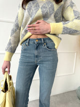 MODRÉ 7/8 DŽÍNSY MERTY