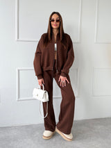 HNEDÉ TEPLÁKOVÉ NOHAVICE AMINA