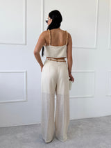 BÉŽOVÉ NOHAVICE MISHEL