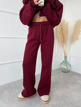 BORDOVÉ TEPLÁKOVÉ NOHAVICE AMINA