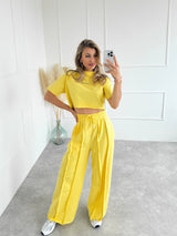 ŽLTÝ CROP TOP AMORA