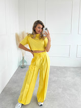 ŽLTÉ TEPLÁKOVÉ NOHAVICE AMORA