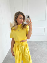 ŽLTÝ CROP TOP AMORA