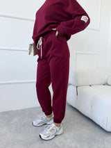 BORDOVÉ TEPLÁKOVÉ NOHAVICE FLORENCE