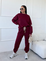 BORDOVÉ TEPLÁKOVÉ NOHAVICE FLORENCE