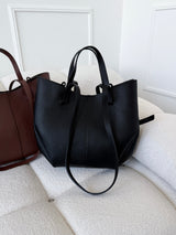 ČIERNA KOŽENÁ KABELKA SALVA 2v1