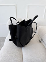 ČIERNA KOŽENÁ KABELKA SALVA 2v1