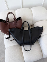 ČIERNA KOŽENÁ KABELKA SALVA 2v1