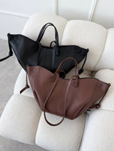 ČIERNA KOŽENÁ KABELKA SALVA 2v1