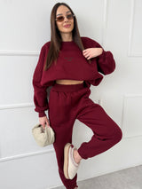 BORDOVÉ TEPLÁKOVÉ NOHAVICE SELF LOVE