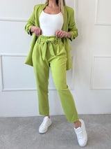 LIMETKOVÉ NOHAVICE SCARLET S OPASKOM