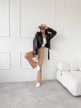 BÉŽOVÉ ROZŠÍRENÉ LEGÍNY ALMA