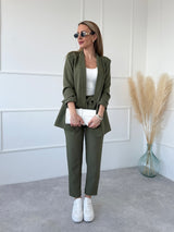 KHAKI NOHAVICE SCARLET S OPASKOM