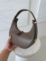 TAUPE KOŽENÁ KABELKA LAVENI