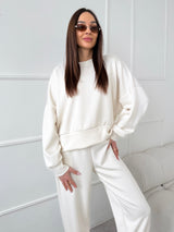 KRÉMOVÁ MIKINA BONNY