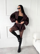 HNEDO-BORDOVÉ ŠORTKY ODELIA