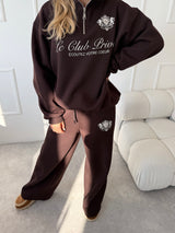 TMAVOHNEDÉ TEPLÁKOVÉ NOHAVICE TANYA