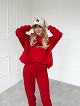 ČERVENÁ TEPLÁKOVÁ SÚPRAVA CARRIE