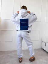 JEANSOVO-SIVÁ MIKINA FENSI