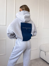 JEANSOVO-SIVÁ MIKINA FENSI