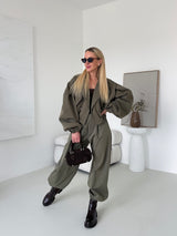 KHAKI NOHAVICE CORTA