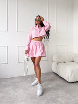 RUŽOVÁ PÁSIKAVÁ SUKŇA ZELL