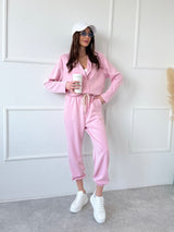 RUŽOVÝ MIKINOVÝ TOP AONY