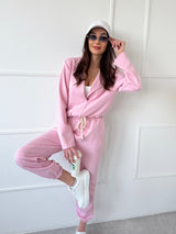 RUŽOVÝ MIKINOVÝ TOP AONY