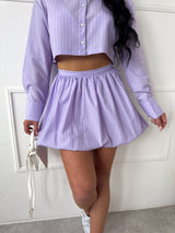 FIALOVÁ PÁSIKAVÁ SUKŇA ZELL