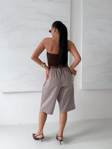 TAUPE BERMUDY FLORETT S OPASKOM