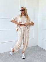 BÉŽOVÉ BAVLNENÉ NOHAVICE KARLA