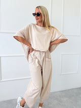 BÉŽOVÉ BAVLNENÉ NOHAVICE KARLA