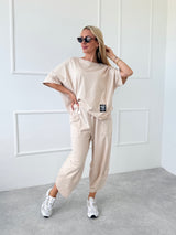 BÉŽOVÉ BAVLNENÉ TRIČKO KARLA