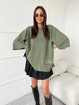KHAKI OVERSIZE TRIČKO NARA