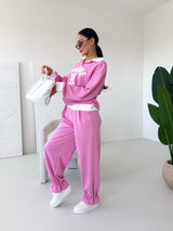 RUŽOVÉ NOHAVICE FIORELLA S OPASKOM