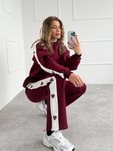 BORDOVÁ TEPLÁKOVÁ SÚPRAVA LOVELY