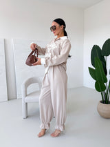 BÉŽOVÉ NOHAVICE FIORELLA S OPASKOM